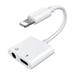Joyroom S-Y104 headphone adapter Lightning - Lightning / mini jack 3.5mm - white - Adapters connectors