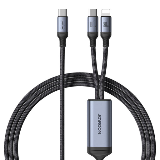 Joyroom Speedy Series S-A21 2in1 USB-C - USB-C / Lightning cable 100W 1.5m - black - Cell phone cables<<<HurtelXML
