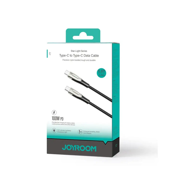 Joyroom Star-Light Series SA27-CC5 USB-C / USB-C cable 100W 2m - black - Cell phone cables<<<HurtelXML