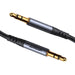 Joyroom SY-A09 AUX cable 3.5mm mini jack to 3.5mm mini jack braided 1.2m (black) - Audio