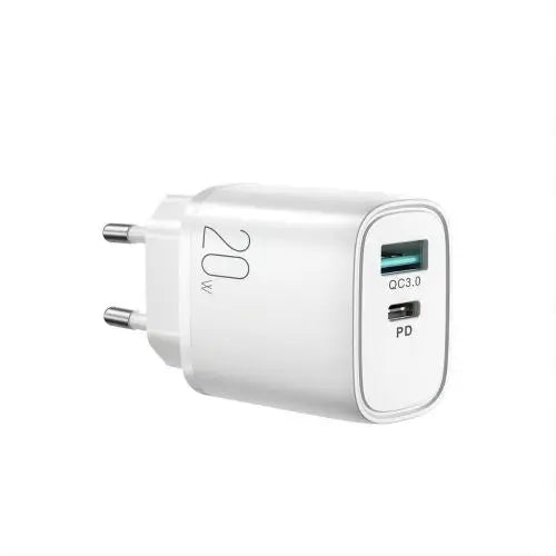Joyroom Travel Charger C + U QC 3.0 PD 20W White EU (L-QP2011) - Wireless Headphones