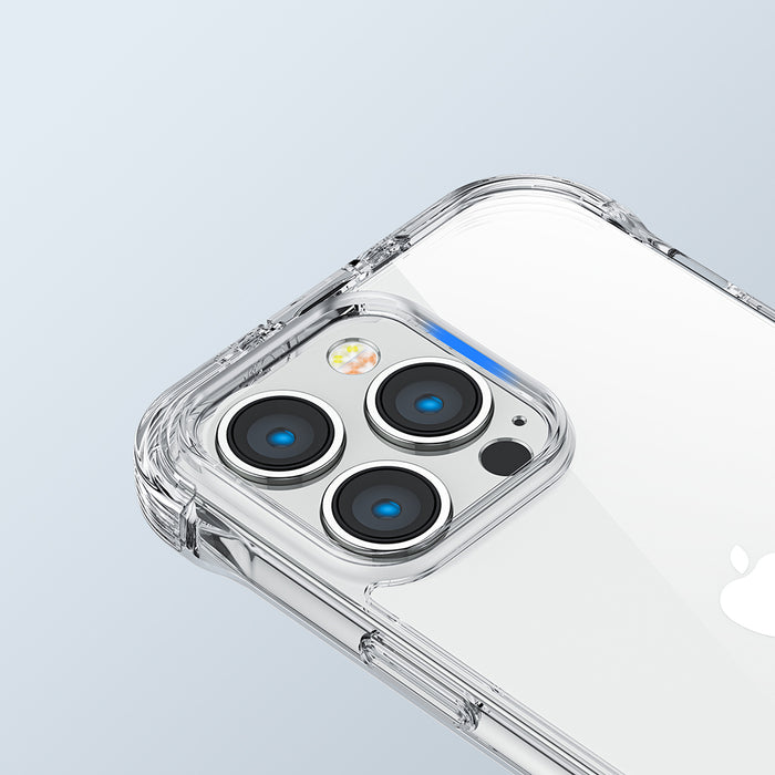 Joyroom Defender Series Case Cover for iPhone 14 Armored Hook Cover Stand Clear (JR-14H1)
