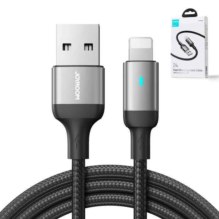 Joyroom Extraordinary Series A10 USB-A / Lightning 2.4A Cable 1.2 m - Black