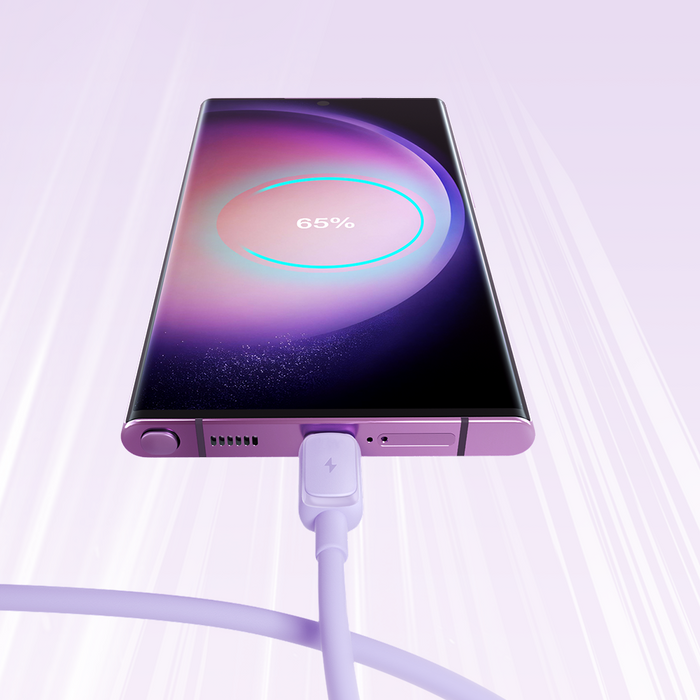 Joyroom Multi-Color Series A14 USB-A / USB-C 3A Cable 1.2m - Purple