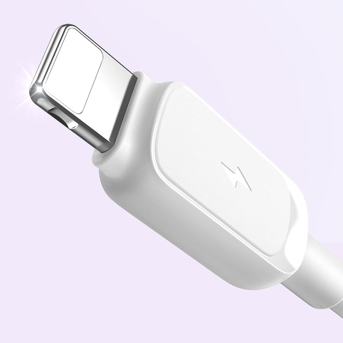 Joyroom Multi-Color Series A14 Lightning / USB-A 2.4A 1.2 m cable - white