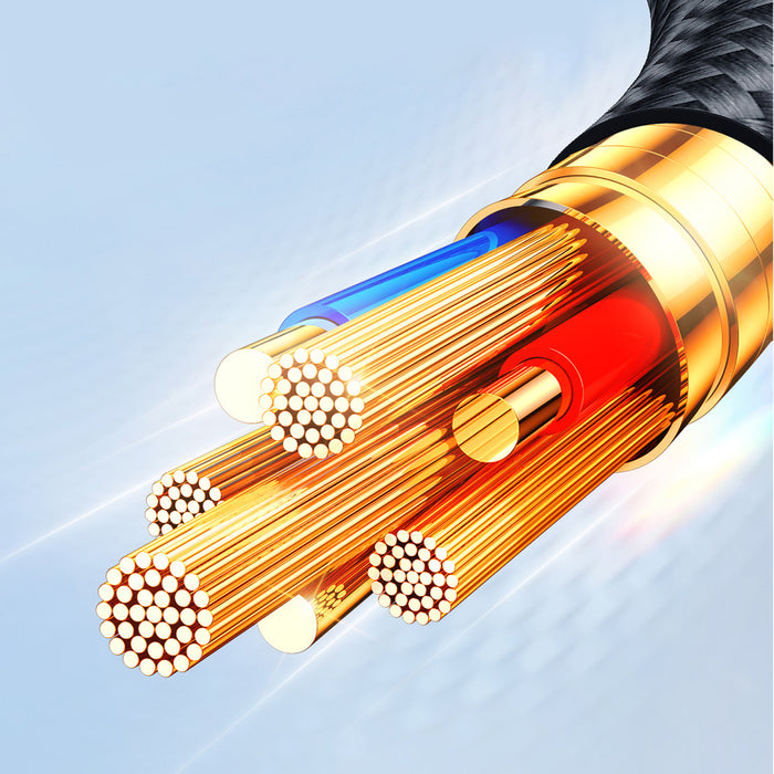 Joyroom Multi-Use Series S-A18 4in1 USB-A - USB-C / Lightning / Lightning / micro USB cable 1.2m - black