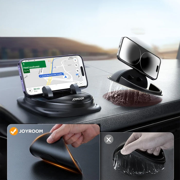 Joyroom JR-ZS354 phone holder with suction cup for car, office, home - black