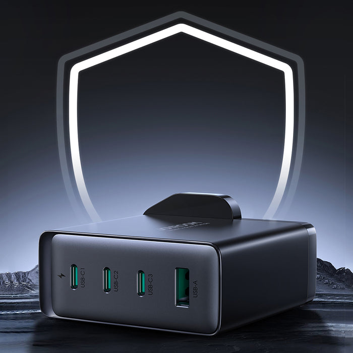GaN charger UK Joyroom JR-TCG05UK 140W 3x USB-C USB-A + USB-C / USB-C cable 240W 1.2m