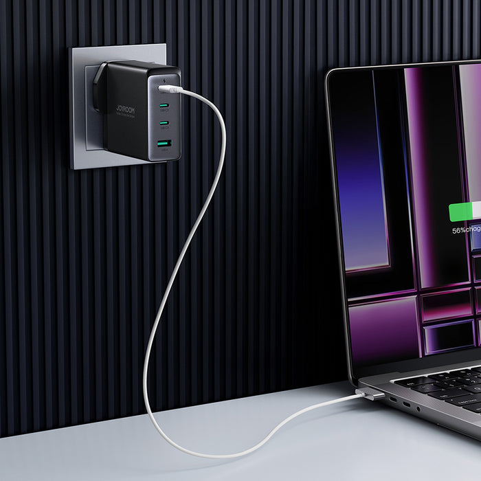 GaN charger UK Joyroom JR-TCG05UK 140W 3x USB-C USB-A + USB-C / USB-C cable 240W 1.2m