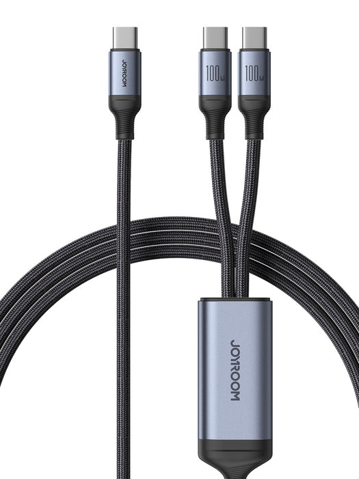 Joyroom Speedy Series S-A21 2in1 USB-C - USB-C / USB-C cable 100W 1.5m - black