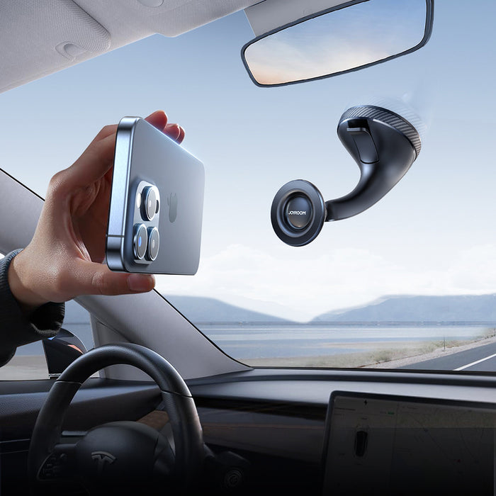 Joyroom JR-ZS406 magnetic car holder for windshield/cockpit - black