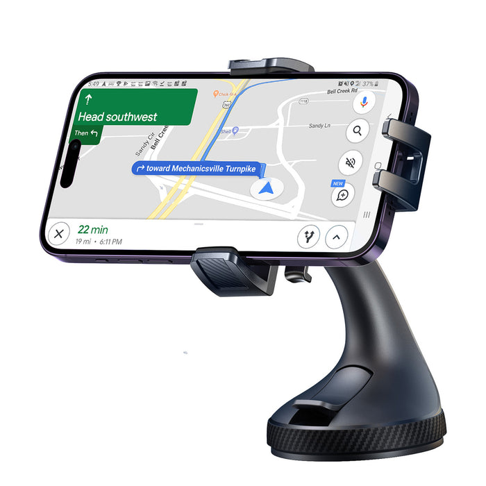 Joyroom JR-OK6 clamp phone holder for glass - black