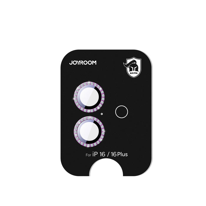 Joyroom JR-MSJ0275 protective glass for iPhone 16/16 Plus lenses - pink