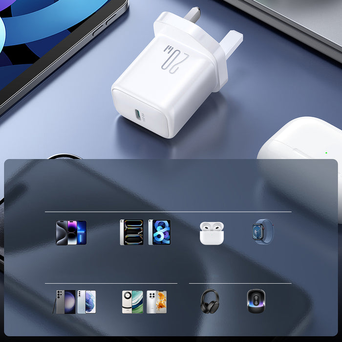 Joyroom JR-TCF20 PD 20W Wall Charger (UK Plug) - White