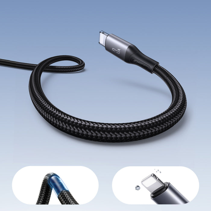 Joyroom S-A28 Flash Series 3A USB-A - Lightning cable 2m - black