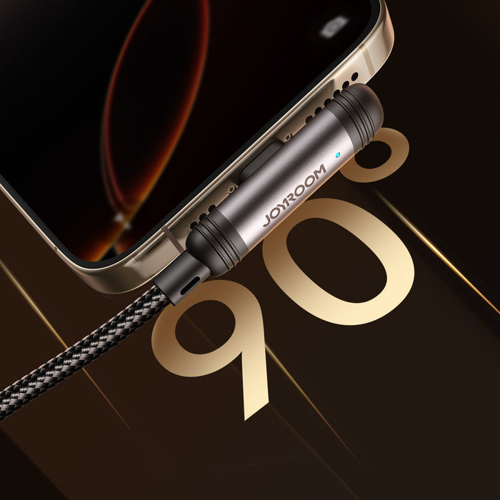Joyroom S-A56 EnjoyX Series 90° USB-C - Lightning cable 30W 1.2m - black