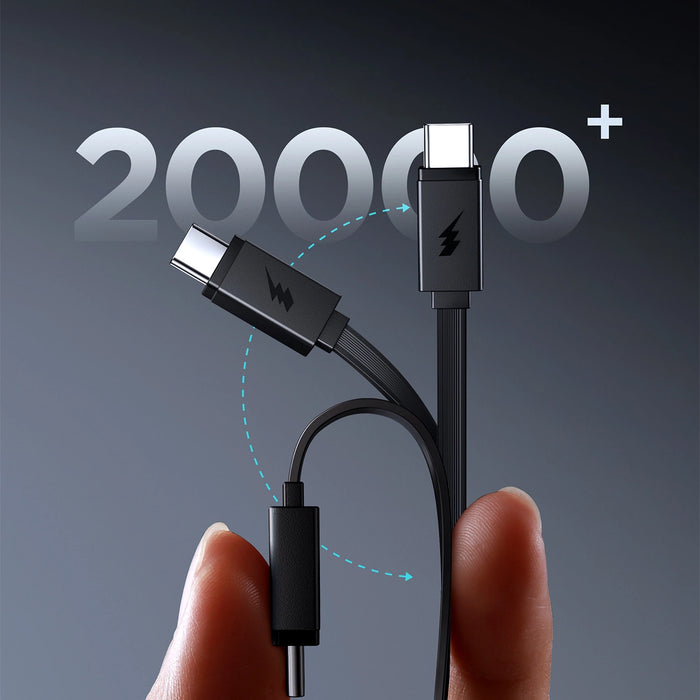 Joyroom JR-PR1 10000mAh 22.5W Powerbank with Built-in Retractable USB-C Cable - Black