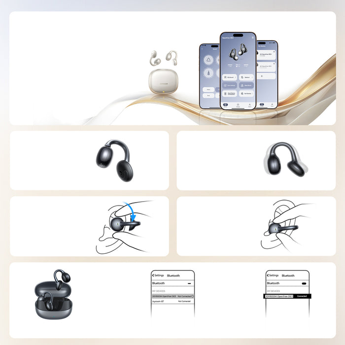 Joyroom Openfree JR-OE3 TWS In-Ear Wireless Headphones - Silver