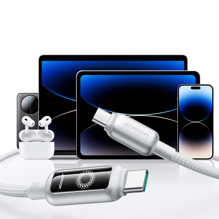 Joyroom S-A55 StarFlight 100W USB-C - USB-C Cable 1.2m - White