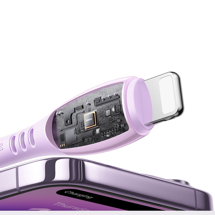 Joyroom S-A59 Vibrant Series 30W USB-C - Lightning cable 1.2m - purple
