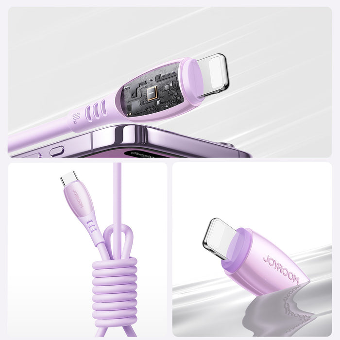 Joyroom S-A59 Vibrant Series 30W USB-C - Lightning cable 1.2m - purple