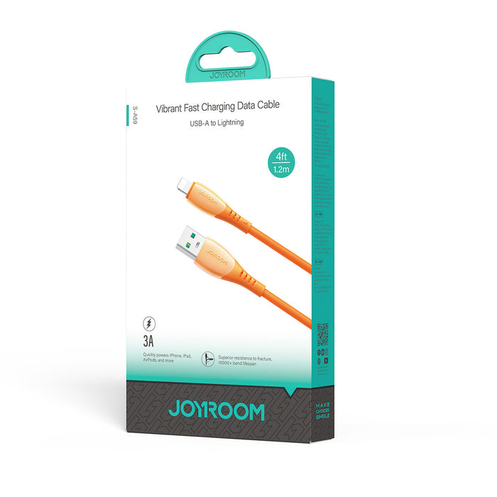 Joyroom S-A59 Vibrant Series 3A USB-A - Lightning cable 1.2m - orange
