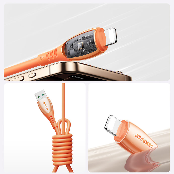 Joyroom S-A59 Vibrant Series 3A USB-A - Lightning cable 1.2m - orange