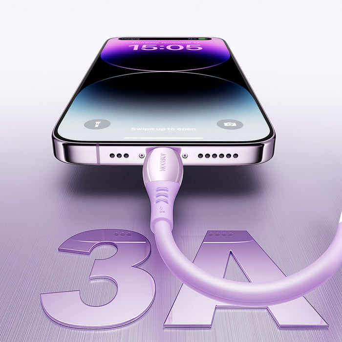 Joyroom S-A59 Vibrant Series 3A USB-A - Lightning cable 1.2m - purple