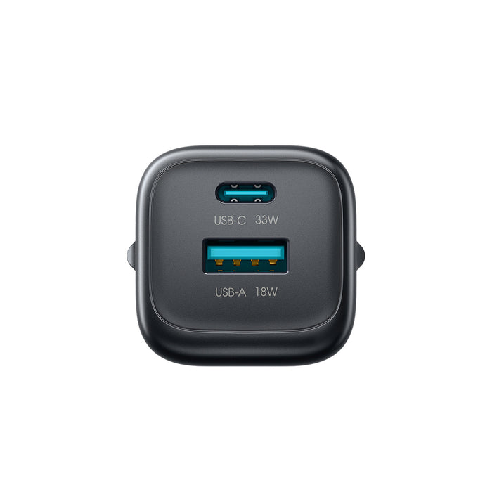 Joyroom JR-TG7 33W USB-A + USB-C Wall Charger - Black