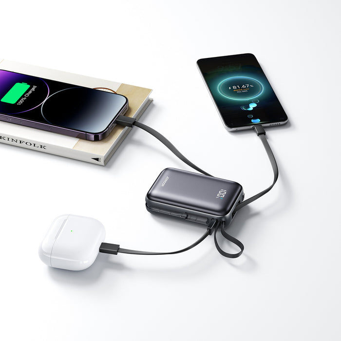 Joyroom JR-PBF29 20000mAh 22.5W Powerbank with Double Cable - Black