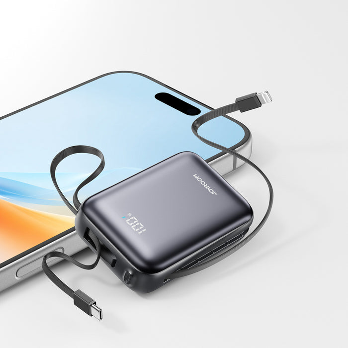 Joyroom JR-PBF29 20000mAh 22.5W Powerbank with Double Cable - Black