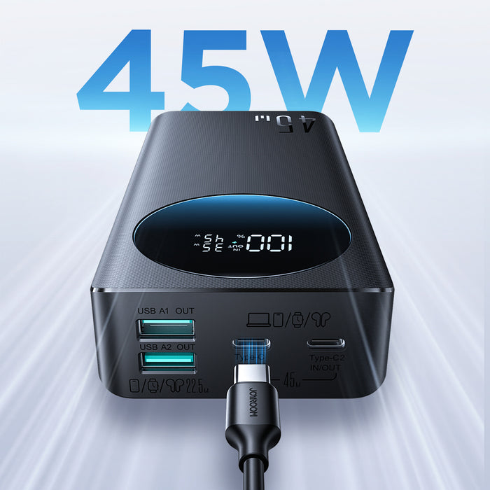 Joyroom JR-PBF02 Pro 20000 mAh 45W Powerbank with Digital Display 2x USB-A 2x USB-C - Black