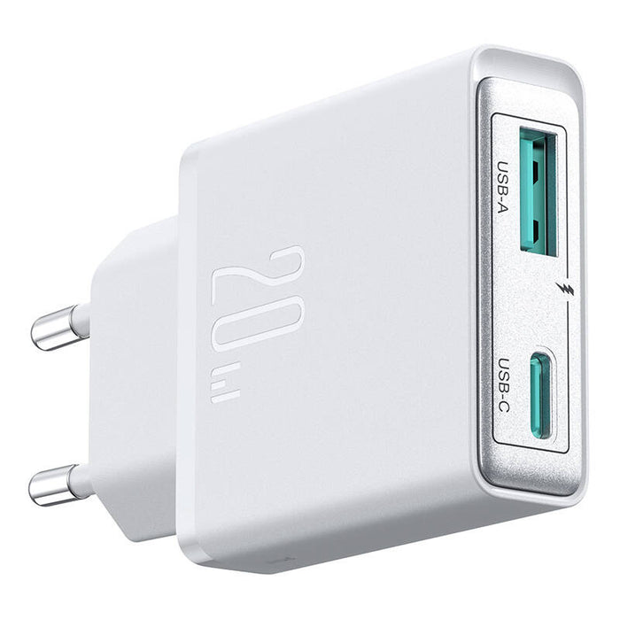 Joyroom mains charger JR-TCF14 (A+C) Super Slim 20W (white)