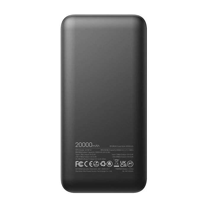 Joyroom Powerbank JR-PBF14 2.4A LED; 20000mAh (black)