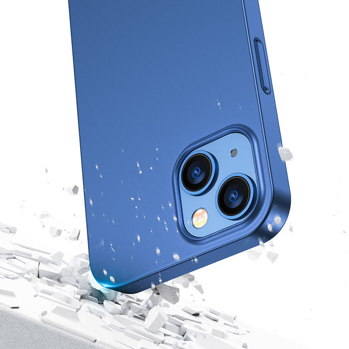 Joyroom 360 Full Case front and back cover for iPhone 13 + tempered glass screen protector blue (JR-BP927 blue)