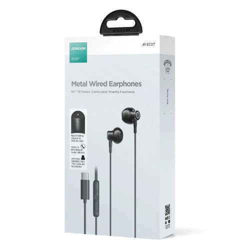 Wired Earphones JR-EC07, Type-C (Black)