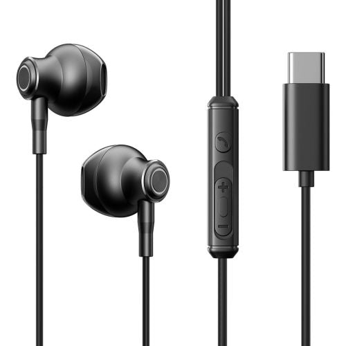 Wired Earphones JR-EC07, Type-C (Black)