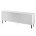 JUNGLE chest 190x40.5x74.5 white matt + black legs - Chests of drawers made of furniture