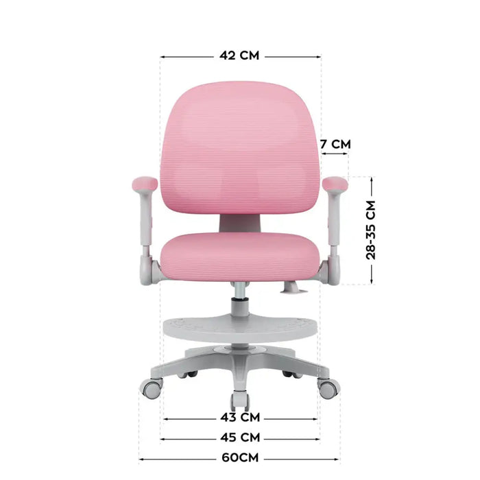 Junior 5.0 Pink swivel chair - Office armchairsFOE-BIU<<<ArmchairsFOE<<<ActionPL