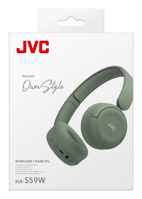 JVC HA-S59W Headset Wired & Wireless Head-band Music/Everyday USB Type-C Bluetooth Green