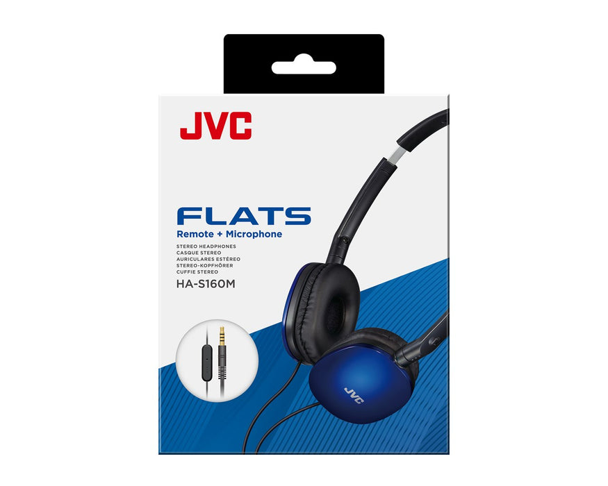 JVC HA-S160M-AU headphones/headset Wired Head-band Calls/Music Blue