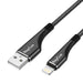 Kabel USB-A do lightning RayCue CA01 1.2m 2.4A (czarny) - USB to Lightning<<<USB cables<<<GSM Accessories<<<InnproXML