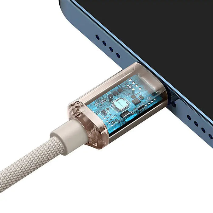 Kabel USB-C do iP Baseus Crystal Shine 20W 1.2m (różowy) - USB-C to Lightning<<<USB cables<<<GSM Accessories<<<InnproXML