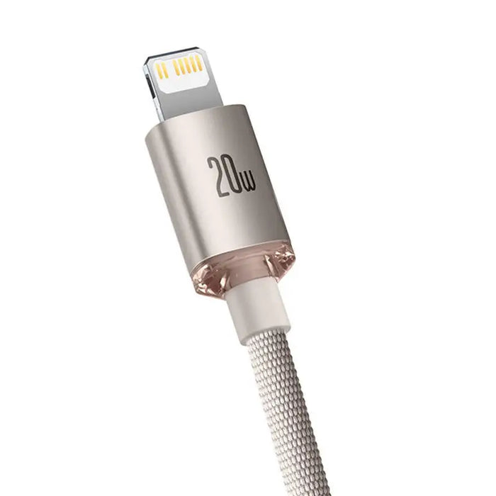 Kabel USB-C do iP Baseus Crystal Shine 20W 1.2m (różowy) - USB-C to Lightning<<<USB cables<<<GSM Accessories<<<InnproXML
