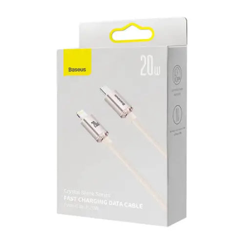 Kabel USB-C do iP Baseus Crystal Shine 20W 2m (różowy) - USB-C to Lightning<<<USB cables<<<GSM Accessories<<<InnproXML