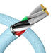 Kabel USB do iP Baseus Crystal Shine 2.4A 1.2m (niebieski) - USB-C to Lightning<<<USB cables<<<GSM