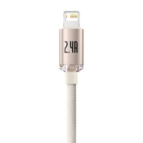 Kabel USB do iP Baseus Crystal Shine 2.4A 2m (różowy) - USB-C to Lightning<<<USB cables<<<GSM Accessories<<<InnproXML