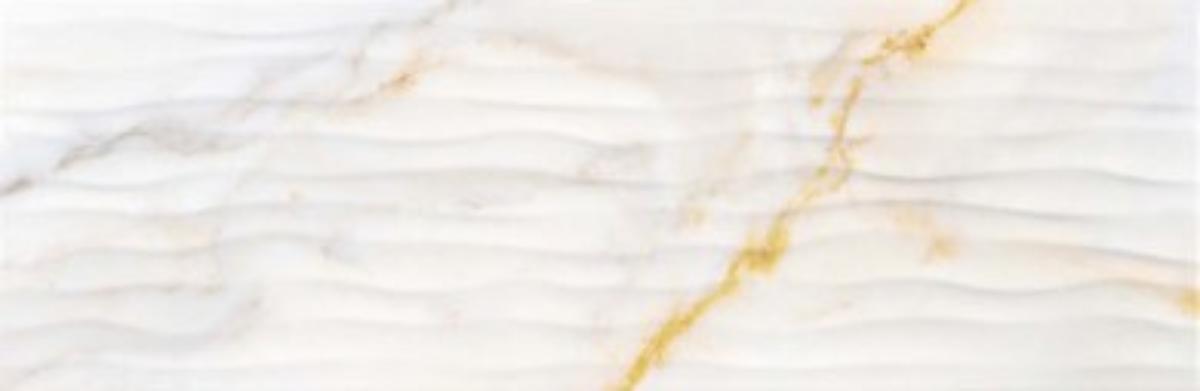 WALL TILE 24.4X74.4 BREEZE WAVE WHITE