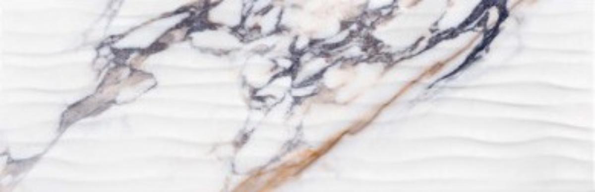 WALL TILE 24.4X74.4 COIN WAVE WHITE