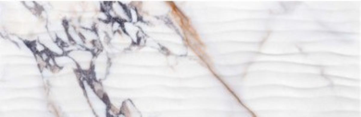 WALL TILE 24.4X74.4 COIN WAVE WHITE